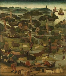 St Elizabeth Flood av Master of the Holy Elisabeth panels c.1490-5