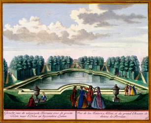 Utsikt från Het Zeganpralent Kennemerlant av Hendrick de Leth och Matthias Brouerius Van Nidek, publicerad ca 1700-30