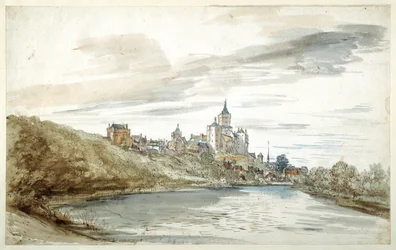 Utsikt över Cleves, sent 1600-tal (penna & brunt bläck med akvarell & kroppsfärg på papper)