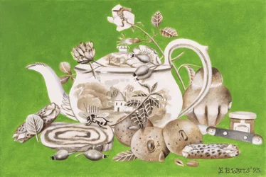 Tea, 1993 (akryl på papper)