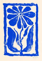 Blå blomma