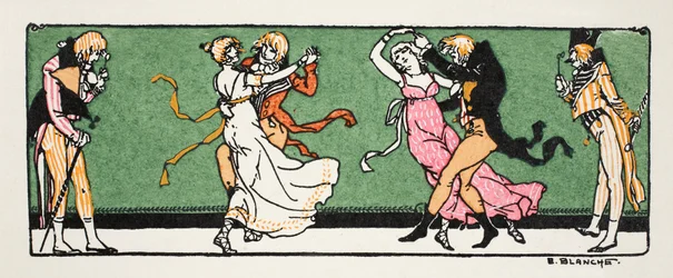 Dansare (stenciltryck)