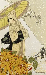 Snö i Japan