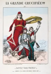 Be the Brothers!, allegori över det republikanska Frankrike, 1871.