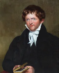 Porträtt av pastor Joseph Wolff (olja på duk)