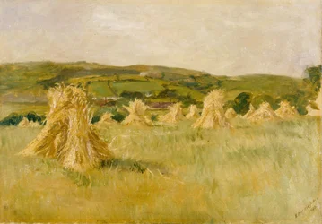 Ett majsfält i Carmarthenshire (olja på duk)