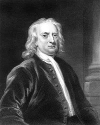 Isaac Newton, engelsk matematiker, astronom och fysiker, 1818.