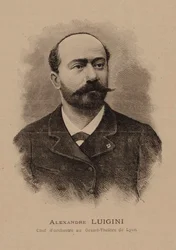 Porträtt av kompositören Alexandre Luigini 1850-1906, 1887.