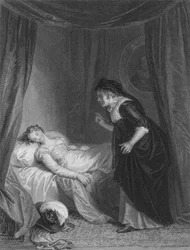 Juliet & the Nurse, c1830-talet.