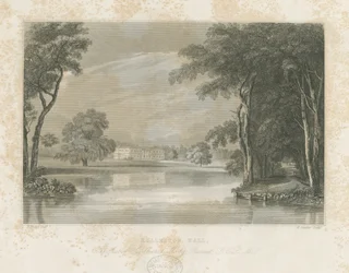 Rolleston Hall: linjegravyr, nd [c 1840]