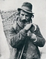 En tysk gatuhandlare, Ehningen District, Württemberg, 1912