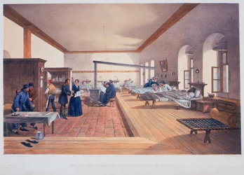 Sjukhusavdelning, Scutari, Turkiet, 1856
