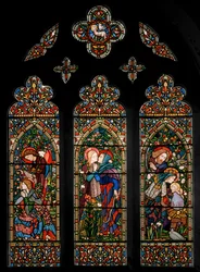 Annonciationen, besöket och födelsen, ca 1860