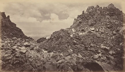 Quezaltenango från en vulkans krater, 1877.