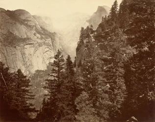 Tenaya Canyon från Union Point, Valley of the Yosemite, 1872.
