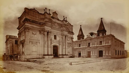 San Francisco-kyrkan och postkontoret i Guatemala