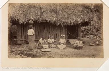 Kaffeplockarnas hushållssysslor, Las Nubes, Guatemala