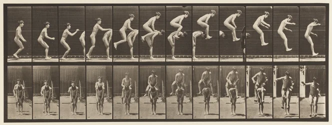 Plåt 168. Hoppning; Över pojkens rygg (Leap Frog)