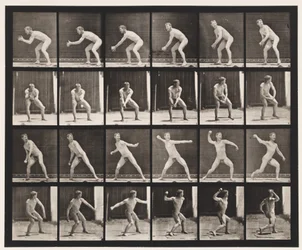 Tallrik 283. Base-ball; Att fånga och kasta, 1885