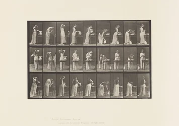 Skylt 496. Diverse faser av toaletten, 1885