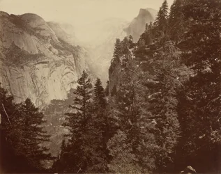 Tenaya Canyon från Union Point, Valley of the Yosemite,1872 (foto)