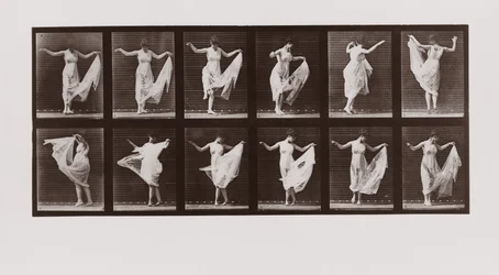 Kvinna som dansar, tavla 107 från Animal Locomotion, 1887