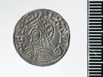 Penny of Æthelred II, London myntverk, 978 (silver) (framsidan av 3706819)