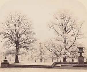 Rimfrost, en parkscen, 1862.
