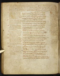 Burney 86, c.86v från Townley Homer (vellum)