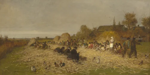 Husking Bee, ön Nantucket, 1876