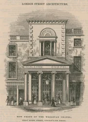 Ny fasad på Wesleyan Chapel, Great Queen Street, Lincoln