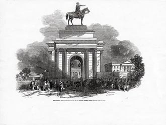 The Great Wellington Statue som den skulle se ut från Constitution Hill, publicerad i 