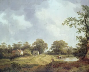 Suffolk Landscape (olja på duk)