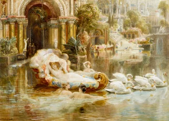 "Akvarell av Ebenezer Wake Cook (1843-1926) Privat samling