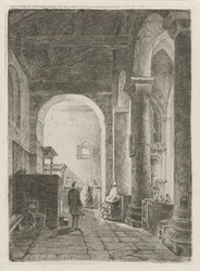 Interiör av en kyrka