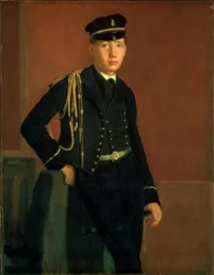 Achille de Gas och officer de Midshipman