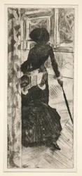 På Louvren: Målning (Mary Cassatt)