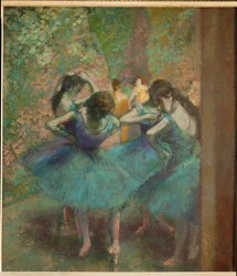 Blue dancers (olja på duk)
