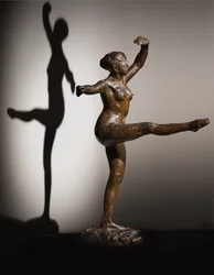 Dansare, fjärde position fram, på vänster ben, tredje studie, ca. 1882-1885 ; c.1919-1937