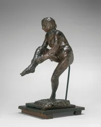 Dansare som tar på sig strumpan, 1890-talet 1911.