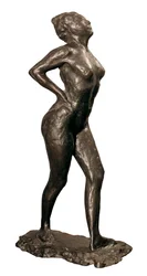 Dansare i vila, skulptur av Edgar Degas, ca 1882-95