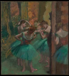Dansare, rosa och grönt