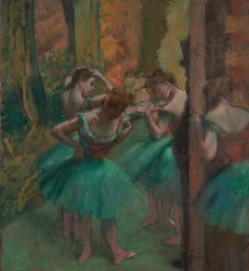 Dansare, rosa och grönt, ca. 1890.