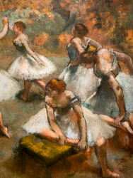 Dansare på scenen (detalj). Omkring 1889-1894. Olja på duk.
