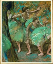 Dancers (pastell på papper)