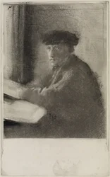Gravören Joseph Tourny, halvfigur