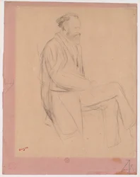 Édouard Manet, Sittande, högerprofil