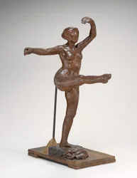Fjärde positionen fram, på vänster ben, ca. 18851890.