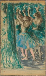 Grupp av dansare, ca 1898
