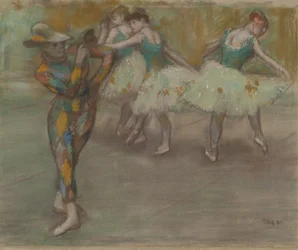 Harlequin Dance, ca 1890 (pastell på kartong)